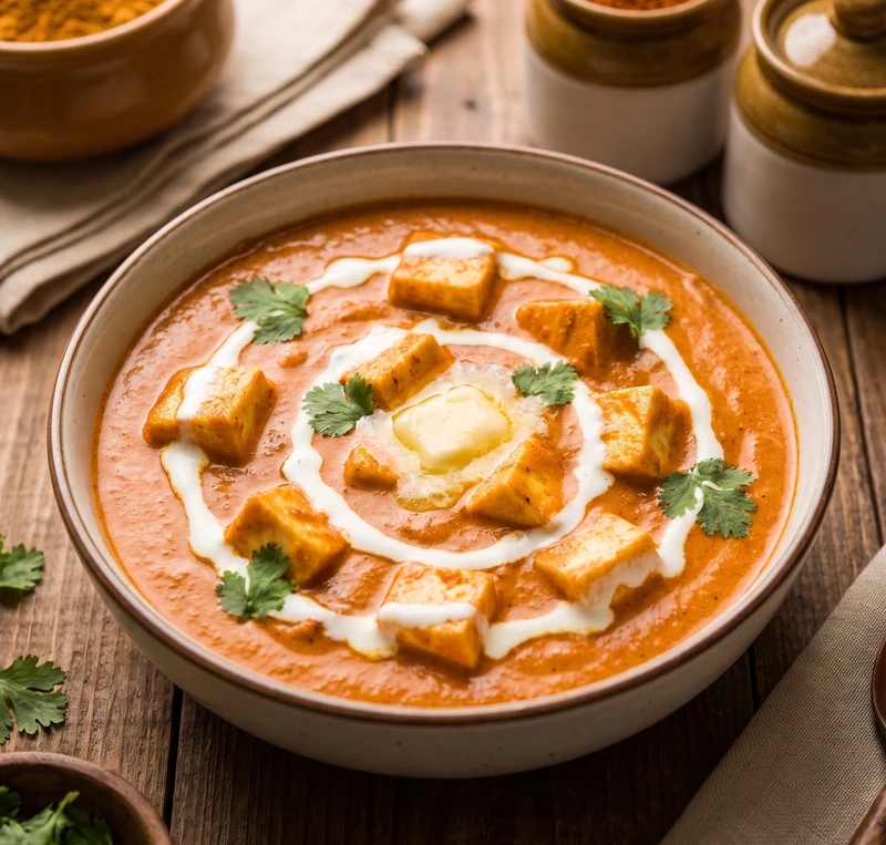 Creamy paneer butter masala, a popular vegetarian curry at Desi Swag East Indian Cuisine on St. Mary's Road, Winnipeg